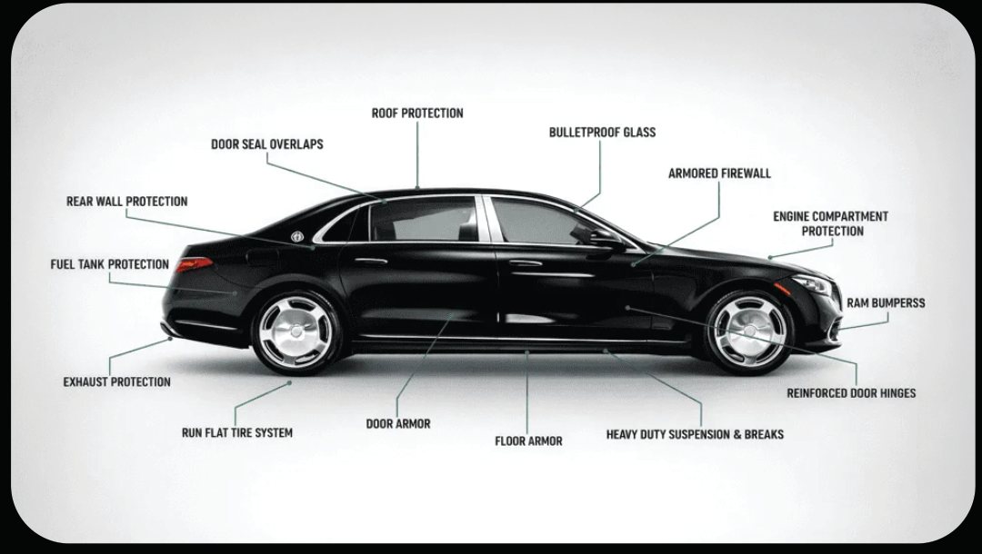 Mercedes-Benz Maybach Sedan Armored